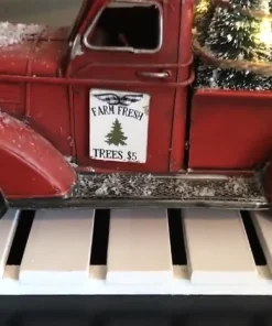 Red Farm Truck Christmas Centerpiece