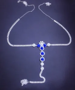 Necklace with Non Piercing Nipple Chain