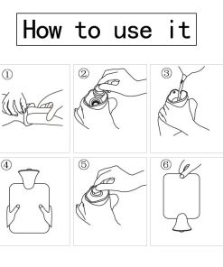 Hot Water Bottle with Soft Fur Cover