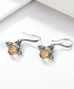 Queen Bee Crystal Drop Earrings
