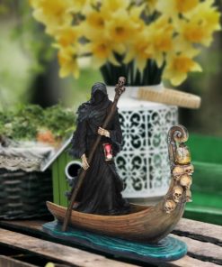 Scary Man Boat Resin Figurine Home Decor