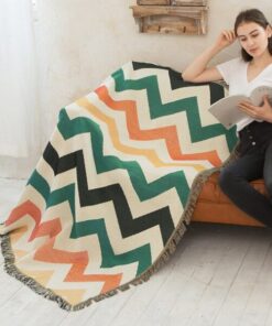 Vintage Pumpkin Sofa Cover Blanket