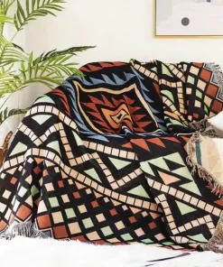 Vintage Pumpkin Sofa Cover Blanket