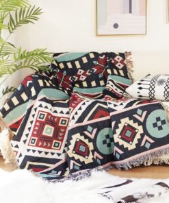 Vintage Pumpkin Sofa Cover Blanket