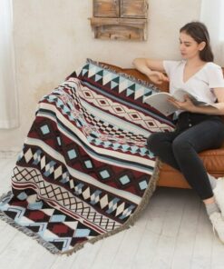 Vintage Pumpkin Sofa Cover Blanket