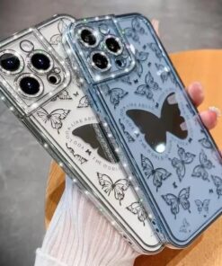 Butterfly Flash Diamond Case Cover For iPhone