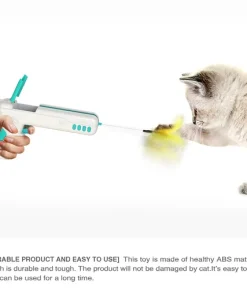 Interactive Cat Teaser Feather Wand