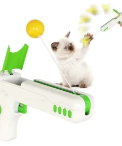 Interactive Cat Teaser Feather Wand
