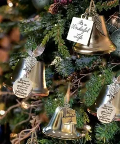 Christmas ornaments angel wings bell-memorial