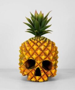 Creative Resin Gothic Pineapple Skull Statue