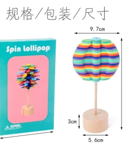 Wooden Lollipop Stress Relief Toy