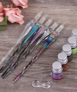 Crystal Starry Sky Glass Ink Pen