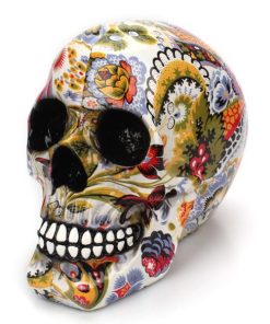 Creative Colorful Resin Skull Halloween Party Decoration