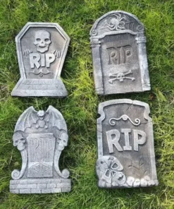 Foam Skeleton Halloween Tombstone