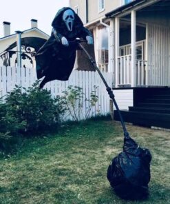 Garden Swinging Screaming Face Halloween Ghost