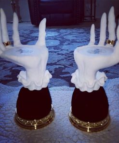 Halloween Resin Witch Hand Candle Holder