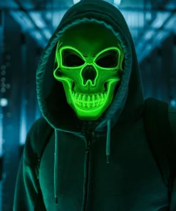Halloween LED Glowing Skull Mask