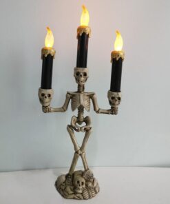 Scary Skeleton Halloween Candle Lights