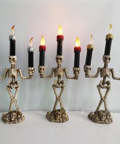 Scary Skeleton Halloween Candle Lights