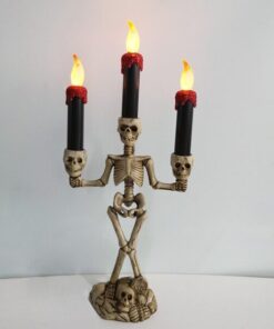 Scary Skeleton Halloween Candle Lights