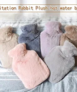 Hot Water Bottle with Soft Fur Cover