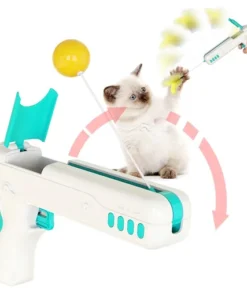 Interactive Cat Teaser Feather Wand