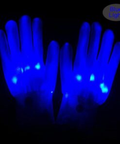 Halloween LED Light Up Skeleton Hand Gloves