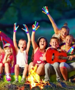 Halloween LED Light Up Skeleton Hand Gloves