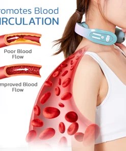 EMS Neck Acupoints Lymphvity Massager Device
