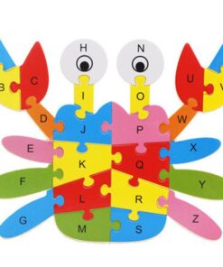 Baby Wooden Alphabet Animal Puzzle