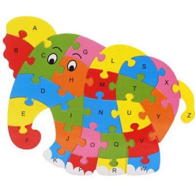 Baby Wooden Alphabet Animal Puzzle