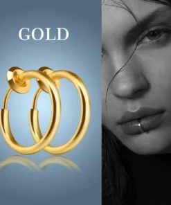 Non-Piercing Septum Earrings Hoop