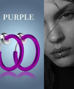 Non-Piercing Septum Earrings Hoop