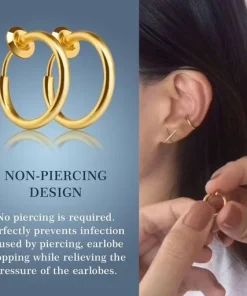 Non-Piercing Septum Earrings Hoop