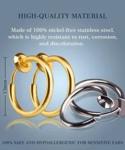 Non-Piercing Septum Earrings Hoop