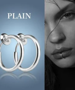 Non-Piercing Septum Earrings Hoop