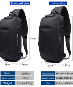 USB Anti Theft Sling Backpack