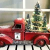 Red Farm Truck Christmas Centerpiece