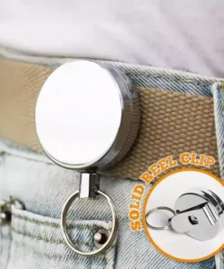Retractable Keychain with Belt Clip