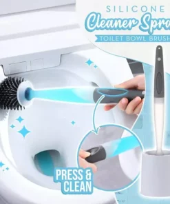 Silicone Cleaner Spray Toilet Bowl Brush