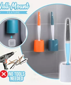 Silicone Cleaner Spray Toilet Bowl Brush