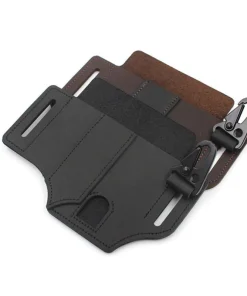 Cowhide Leather Owl Buckle Tactical Multifunctional Belt Cover