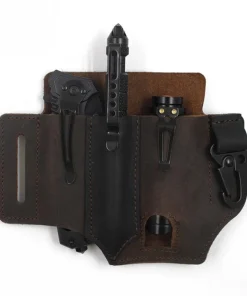 Cowhide Leather Owl Buckle Tactical Multifunctional Belt Cover