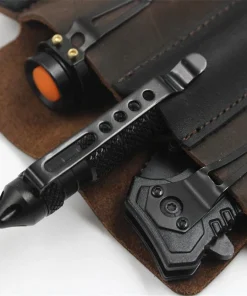 Cowhide Leather Owl Buckle Tactical Multifunctional Belt Cover