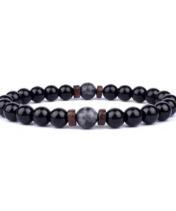 Volcanic Stone Bracelet for Buddhist Gift