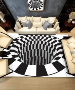 Vortex Illusion 3D Rug