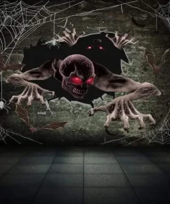 Bat Spider Door Stickers