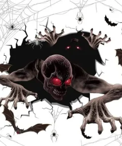 Bat Spider Door Stickers