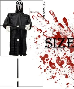 Garden Swinging Screaming Face Halloween Ghost