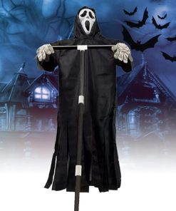 Garden Swinging Screaming Face Halloween Ghost